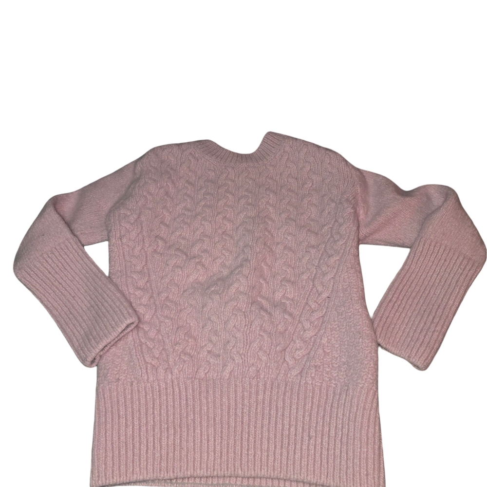 Pink Cable Knit Kids Sweater